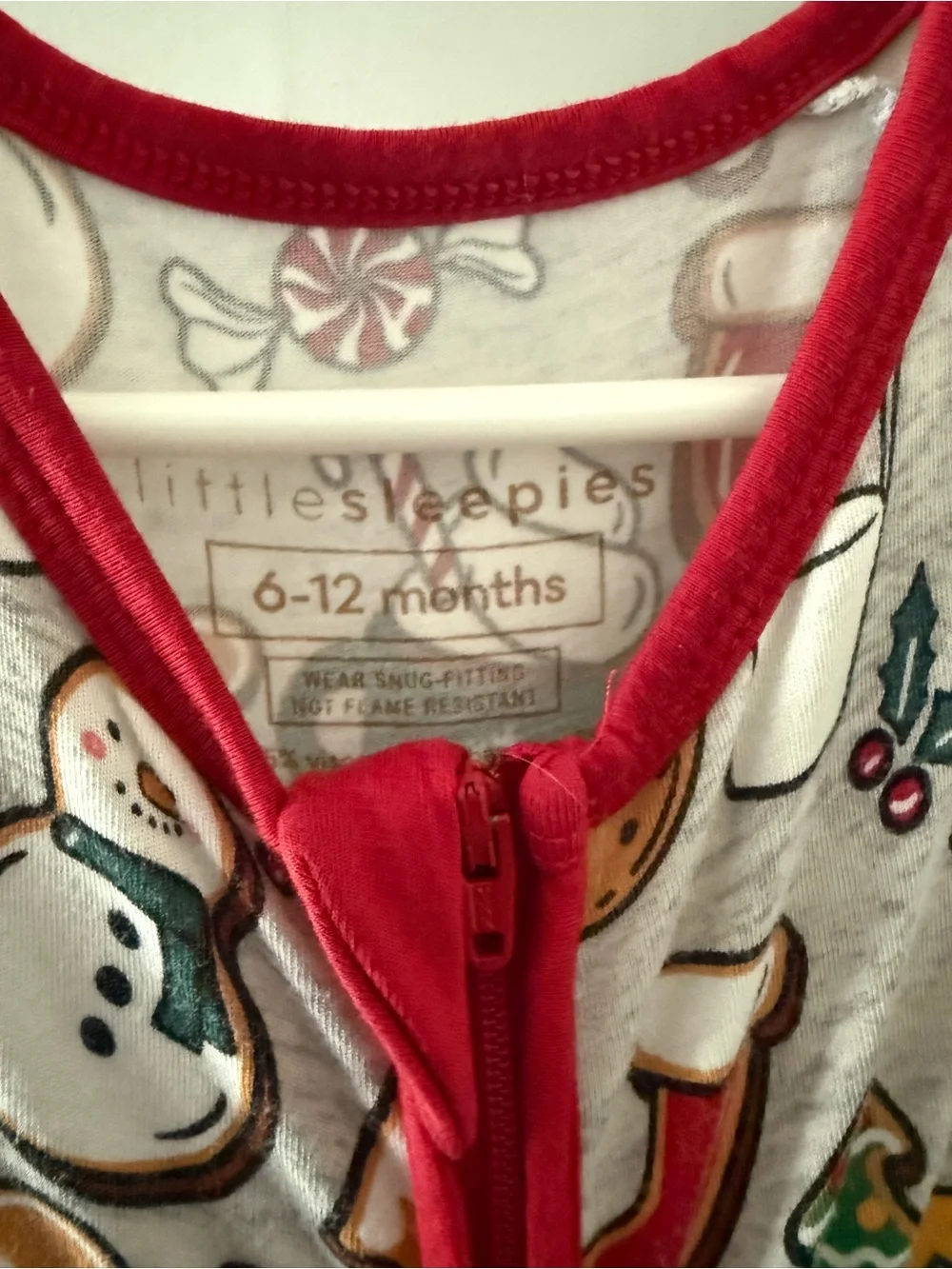 Little Sleepies Christmas Themed Bamboo One-Piece Pajamas